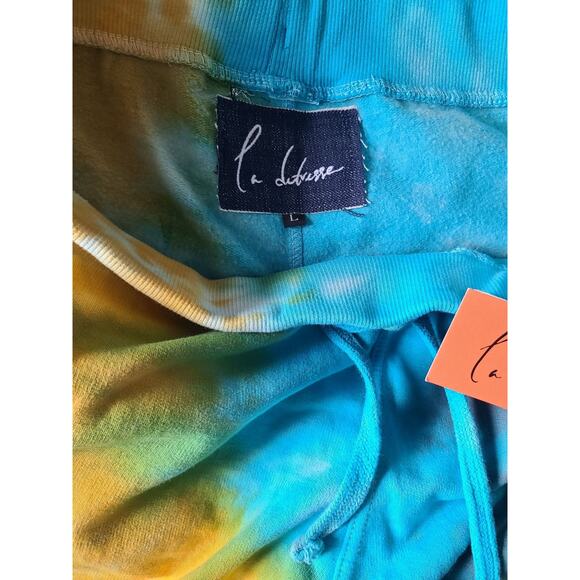 La Detresse Limeade Tie-dye Sweatpants Size Large NWT - Picture 8 of 9